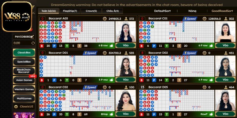 3 phiên bản Baccarat hấp dẫn