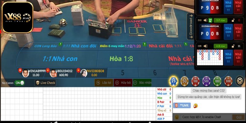 Luật chơi game bài Baccarat