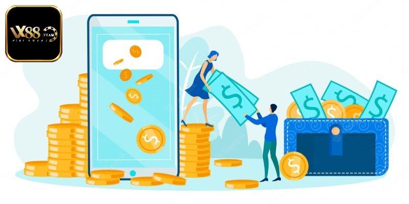 5 bước rút tiền online cho người chơi Vx88