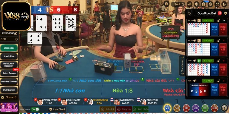 Tìm hiểu game Baccarat Vx88