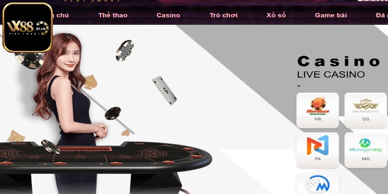 Tìm hiểu sảnh live casino Vx88