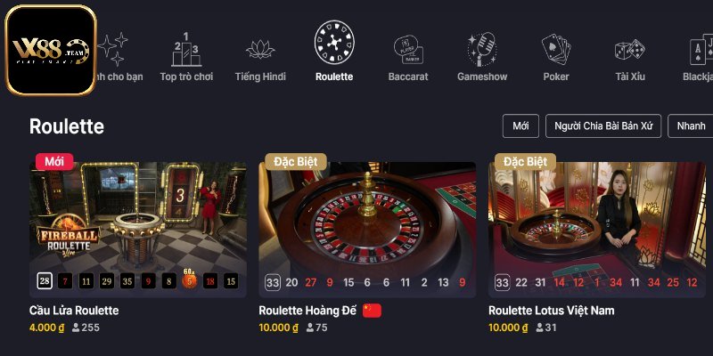 Top 5 trò chơi casino hấp dẫn