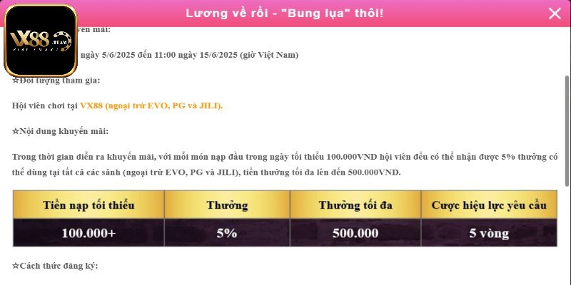 Ưu đãi cực hot tại nhà cái